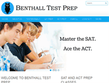 Tablet Screenshot of benthalltestprep.com